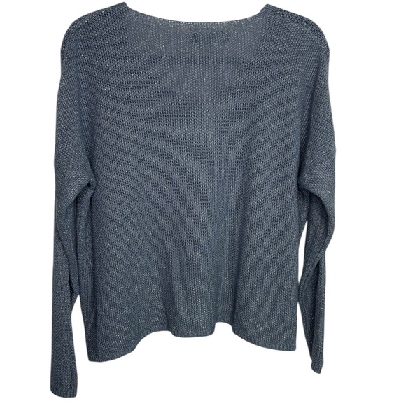 Flora Ashley Slouchy Knit Gold Star Oversized Sweater Top Size XS - Picture 7 of 11